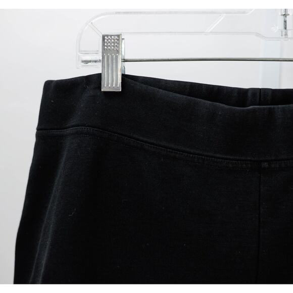Eileen Fisher Black Stretch Chino Pant Elastic Waistband Sz Petite Large PL - Picture 2 of 4